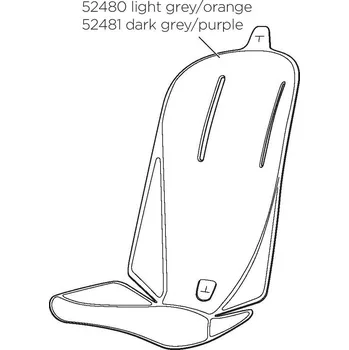 cyklosedačka Měkká vložka Light Grey/Orange Thule 52480