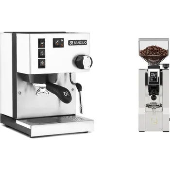 Kávovar Rancilio Silvia BC, white + Eureka Mignon XL, CR white