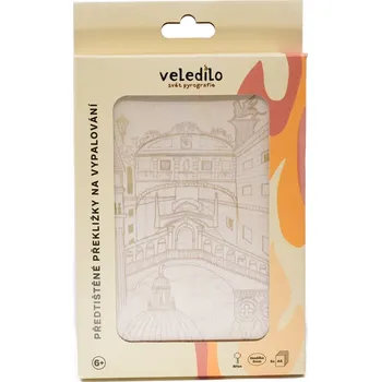 Předtištěné překližky UMĚLECKÁ MĚSTA sada 5ks ( formát A5 )