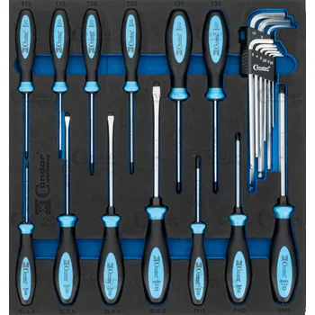 Condor modul – šroubováky a zástrčné klíče, Xcess Performance, 22 dílů, velikost 2/3 - 100-07980