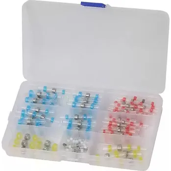 Nářadí pro automobil spojky elektrovodičů pájecí, smršťovací, vodotěsné, sada 120 dílů - 100-07995