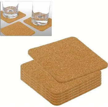 prostírání Prostírání korkové čtverec 15x15cm, 6ks