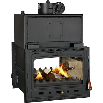 Krbová vložka Krbová vložka Prity s teplovodním výměníkem 2C W28 - černá sklo: pravé