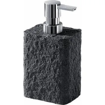 Dávkovač mýdla Sapho Gedy Aries - Dávkovač mýdla na postavení, antracit AR8085