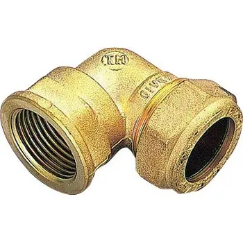 Instalatérský materiál TIEMME 22x1" koleno (vnitřní závit) pro napojení měděných trubek