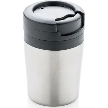 Termohrnek Cestovní termohrnek do kávovaru, 160ml, XD Design, stříbrný