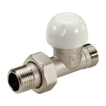 Hlavice pro radiátor TIEMME přímé uzavíratelné šroubení s napojením na Cu, Pex a Al-Pex trubky 1/2"