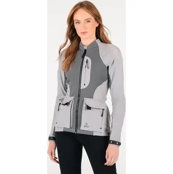 Moto bunda dámská moto bunda KNOX TOR, light grey Velikost: L