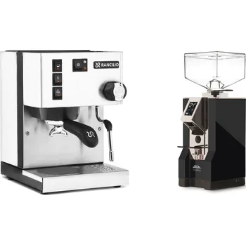 Kávovar Rancilio Silvia E, white + Eureka Mignon Turbo, CR black