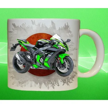 hrnek Kawasaki Ninja Zx10r 75ml (hrneček s motorkou)