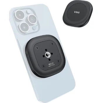 VRIG Magnetický Držák MagSafe s 1/4 Závitem iPhone Kompatibilní + Adaptér pro Ostatní Telefony