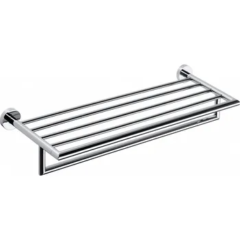 Sada koupelnových doplňků SAPHO X-ROUND polička na ručníky s hrazdou 650x215x110mm, chrom (104205072) XR419