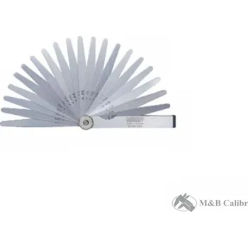 Spárové měrky INSIZE 0,02-1 mm, 17 listů