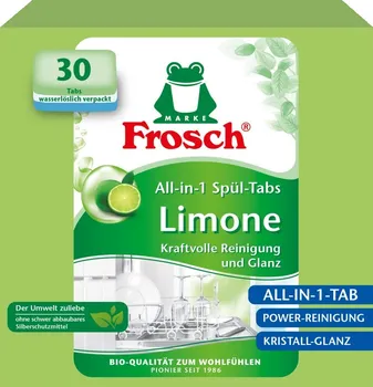 Tableta do myčky Frosch Bio limonen All-in-1 tablety do myčky citron