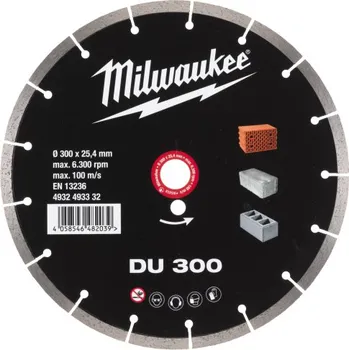 Řezný kotouč MILWAUKEE Diamantový kotouč DU 300 x 25,4 mm 4932493332