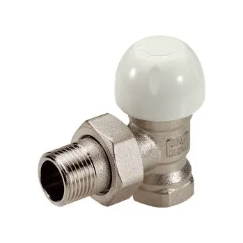 Ventil TIEMME 1/2" rohový radiátorový termostatický ventil - dvouregulační s ruční hlavicí