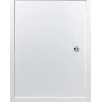 Revizní dvířka Revizní dvířka kovová se zámkem RVML 300x400 bílá