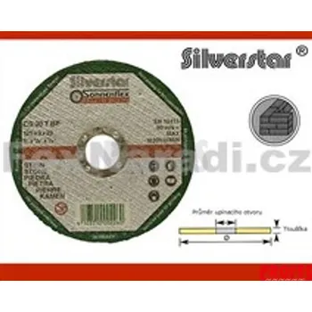 Řezný kotouč SilverStar Řezný kotouč Silverstar 180x3mm na kámen