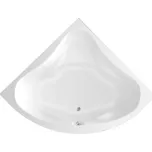 AQUALINE DUNAJ II rohová vana 140x140x48cm, bez nožiček, bílá G1340