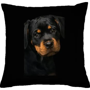 Pánské tričko Polštář bavlněný s potiskem Štěně Rotvajlera