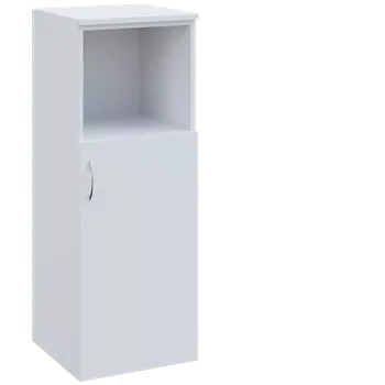 Šatní skříň N 3 - 4DN kancelářská skříň, 1-dveřová/nika, pravá, 1100x400x400, bílá