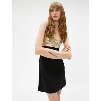 Dámské šaty Koton Večerní a plesové šaty - Černá - A-line Koton černá 2430925