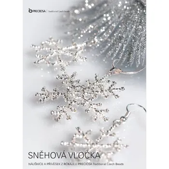 Souprava šperků KORÁLKOVÁ STAVEBNICE - Sněhová vločka (1 souprava) (Náušnice, náhrdelník)