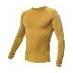 SENSOR MERINO AIR pánské triko dl.rukáv mustard M; Žlutá triko + DÁREK DLE VÝBĚRU!