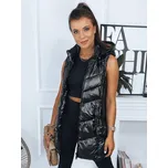 Značková prošívaná vesta s kapucí TY2979 - Černá XL Barva: Černá, Velikost: XL