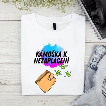 Dámské tričko - Kámoška k nezaplacení Barva: Bílá, Velikost: 2XL