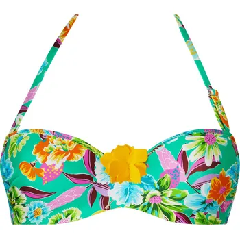 Dámské plavky Plavková podprsenka vyztužená ANTIGEL (EBB7170-14), Barva zelená, Velikost 70D