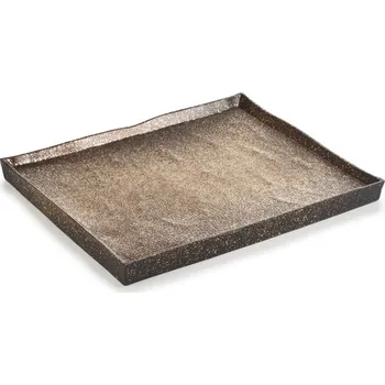 Talíř Servírovací talíř SOLSTICE 21 x 17,5 cm, zlatá, porcelán, Revol