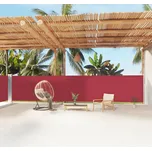 ZBXL Zatahovací boční markýza červená 160 x 1 200 cm