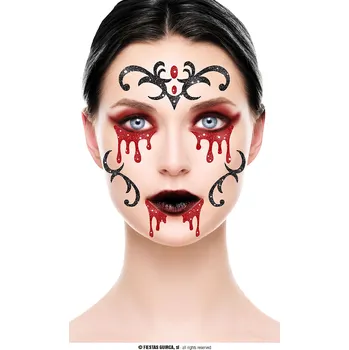 Karnevalová maska Guirca Fiestas Španělsko Flitrová maska vamp