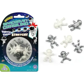 Hračka pro nejmenší Wiky Lepiví kosmonauti 12 ks 3 cm