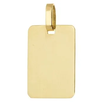 Přívěsek Přívěšek ze žlutého zlata destička hladká ZZ1227F + dárek zdarma