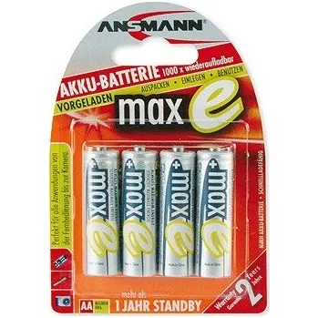 Baterie - Ansmann maxE Mignon NiMH 4xAA 2100mAh