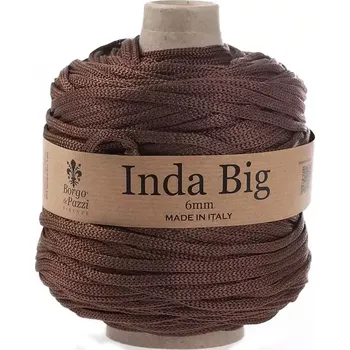 Příze Borgo de Pazzi Inda Big 27 Hnědá (Špagátová příze Inda Big Hnědá)