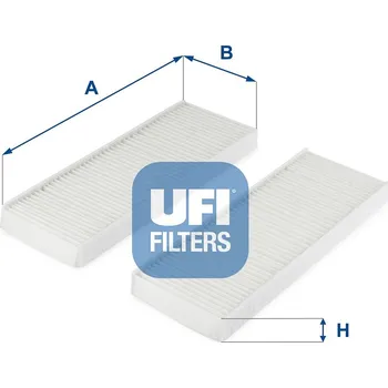 Klimatizace automobilu Filtr, vzduch v interiéru UFI 53.313.00