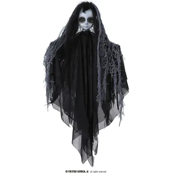 Karnevalový doplněk Guirca Fiestas Španělsko Černá dívka - závěsné strašidlo