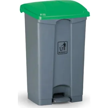 Odpadkový koš Nášlapný víceúčelový koš na odpadky 87 l, 480 x 360 x 820 mm, zelená