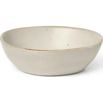 Jídelní miska FLOW 9 cm, bílá, kamenina, ferm LIVING - doprava zdarma od 2999 Kč