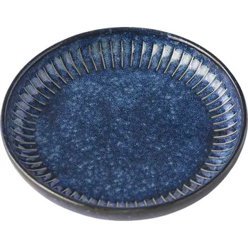 Omáčník Miska na omáčku RIDGED INDIGO 20 ml, modrá, keramika, MIJ