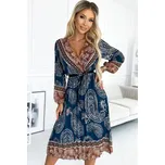 Dámské šaty NUMOCO 510-1 MODRÁ unisize