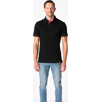 Pánské tričko CityZen - ANTONY Pánská polokošile černá/červená 3XL