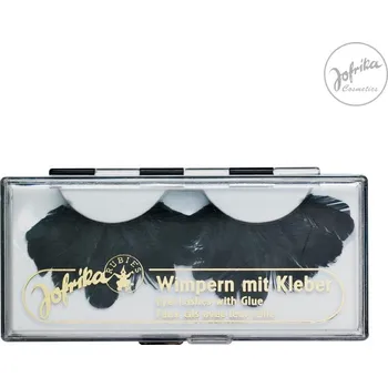 Karnevalový doplněk Jofrika Německo Řasy péřové černé