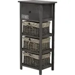 Šuplíková komoda Darkie 3 Tmavěhnědá