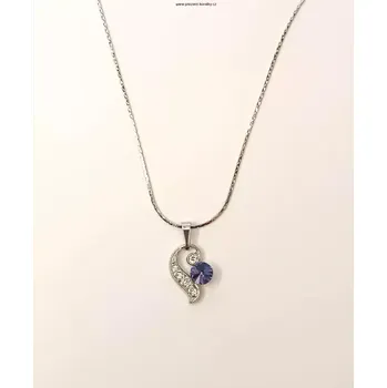 Náhrdelník Náhrdelník modrý kamínek (Přívěšek na krk s kamínky)