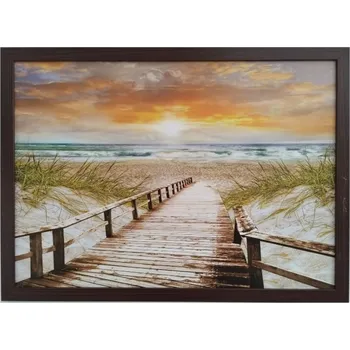 Obraz Bondecor Obraz v rámu tisk na papír lepený na MDF desku, 50x70 cm, Scenérie