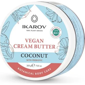 Tělové mléko Veganské kokosové tělové máslo s prebiotiky Ikarov 200g